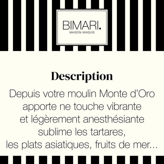 Cartouche de présentation Monte d'Oro Bimari