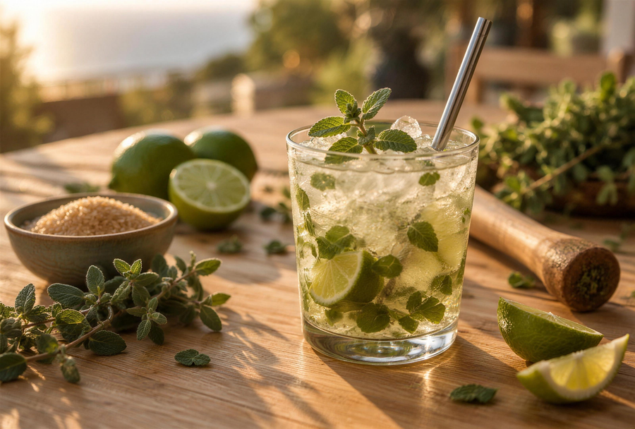 Mojito corse à la népita et au citron vert
