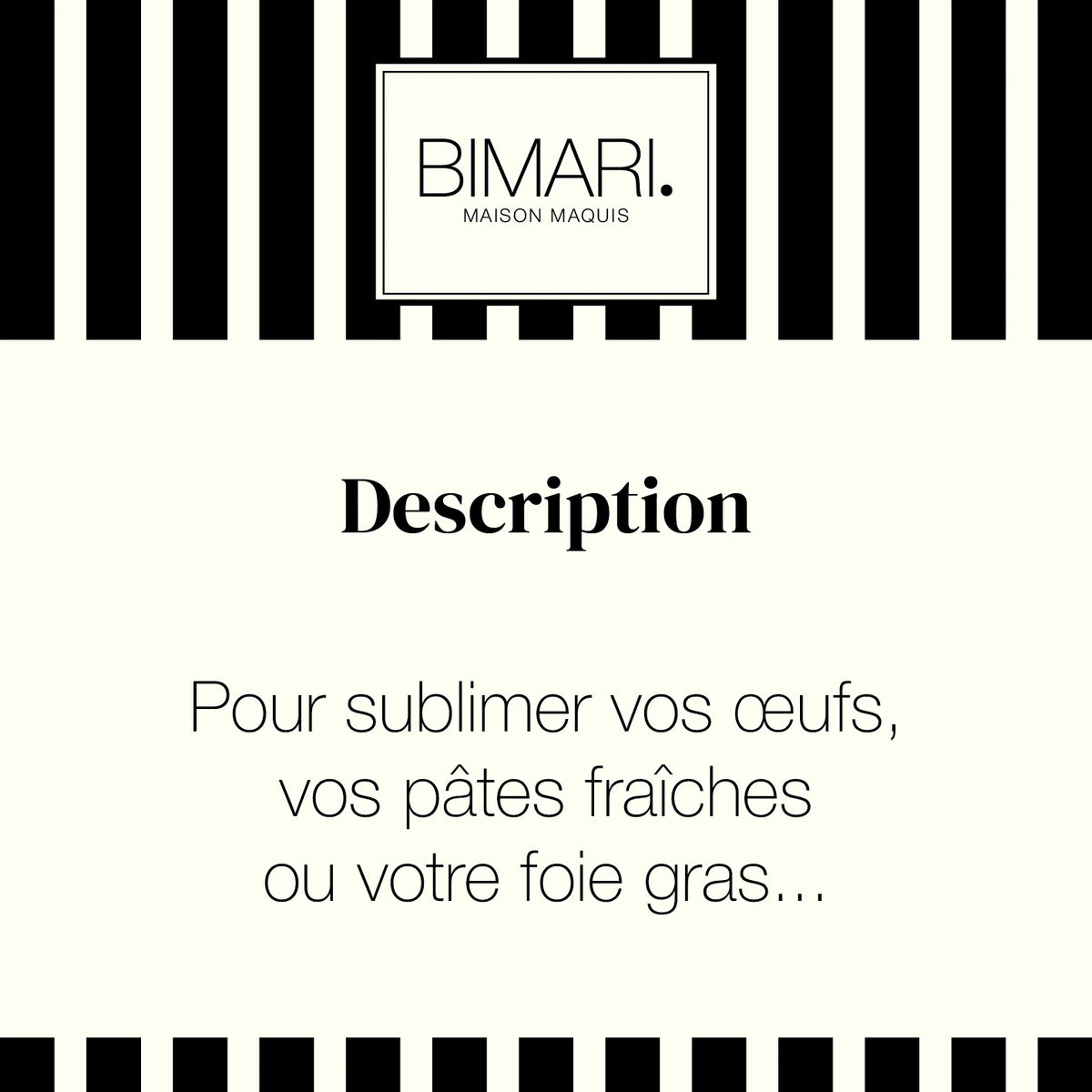 Cartouche de présentation Balanina Bimari