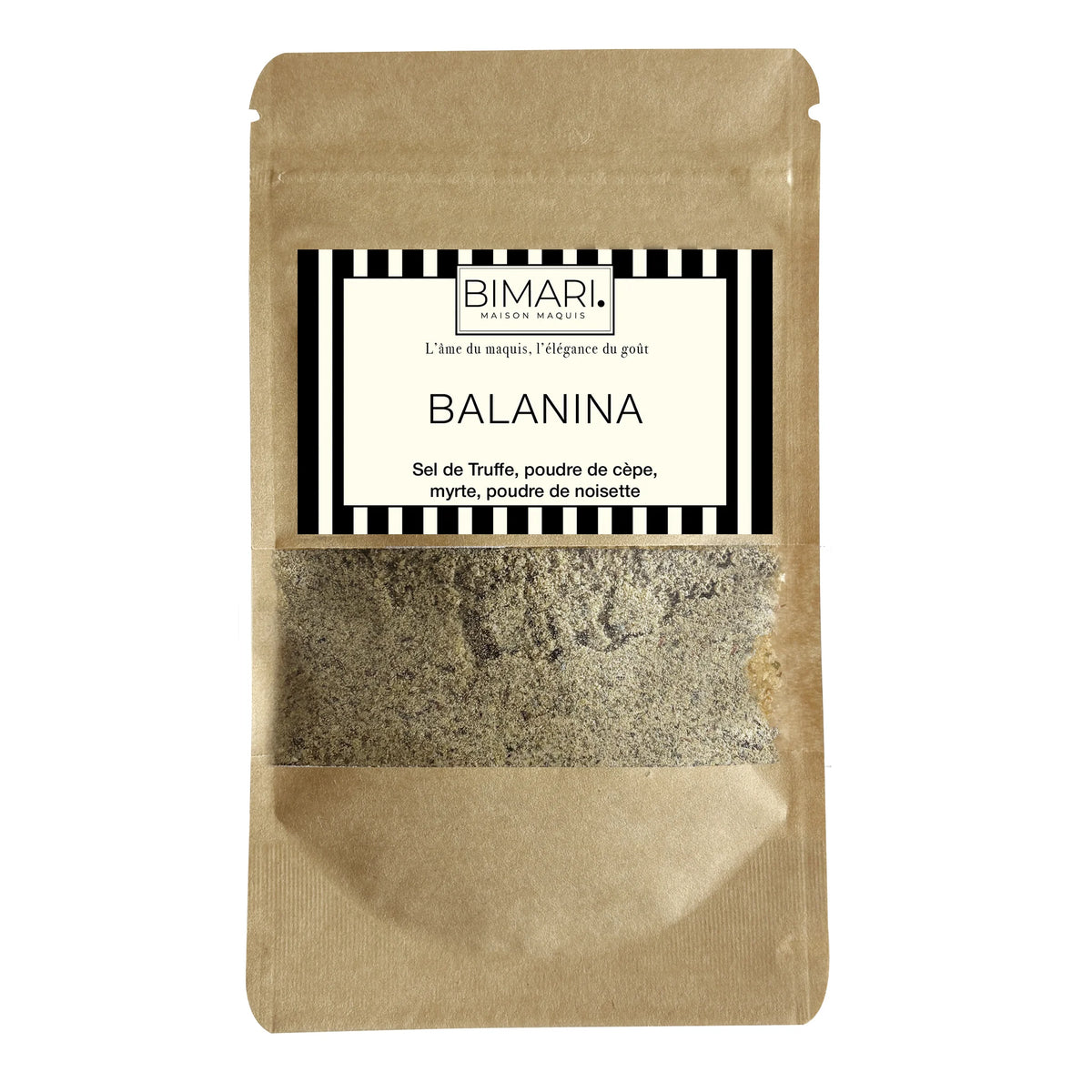 Recharge Balanina Bimari en doypack, sel de truffe, cèpes, myrte et noisette