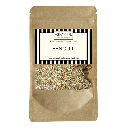 Doypack Fenouil Bimari, fenouil sauvage bio de Corse en poudre
