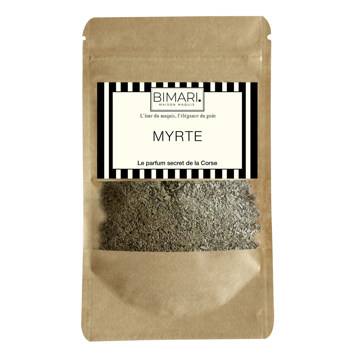 Recharge Myrte Bimari en doypack, feuilles de myrte bio de Corse en poudre