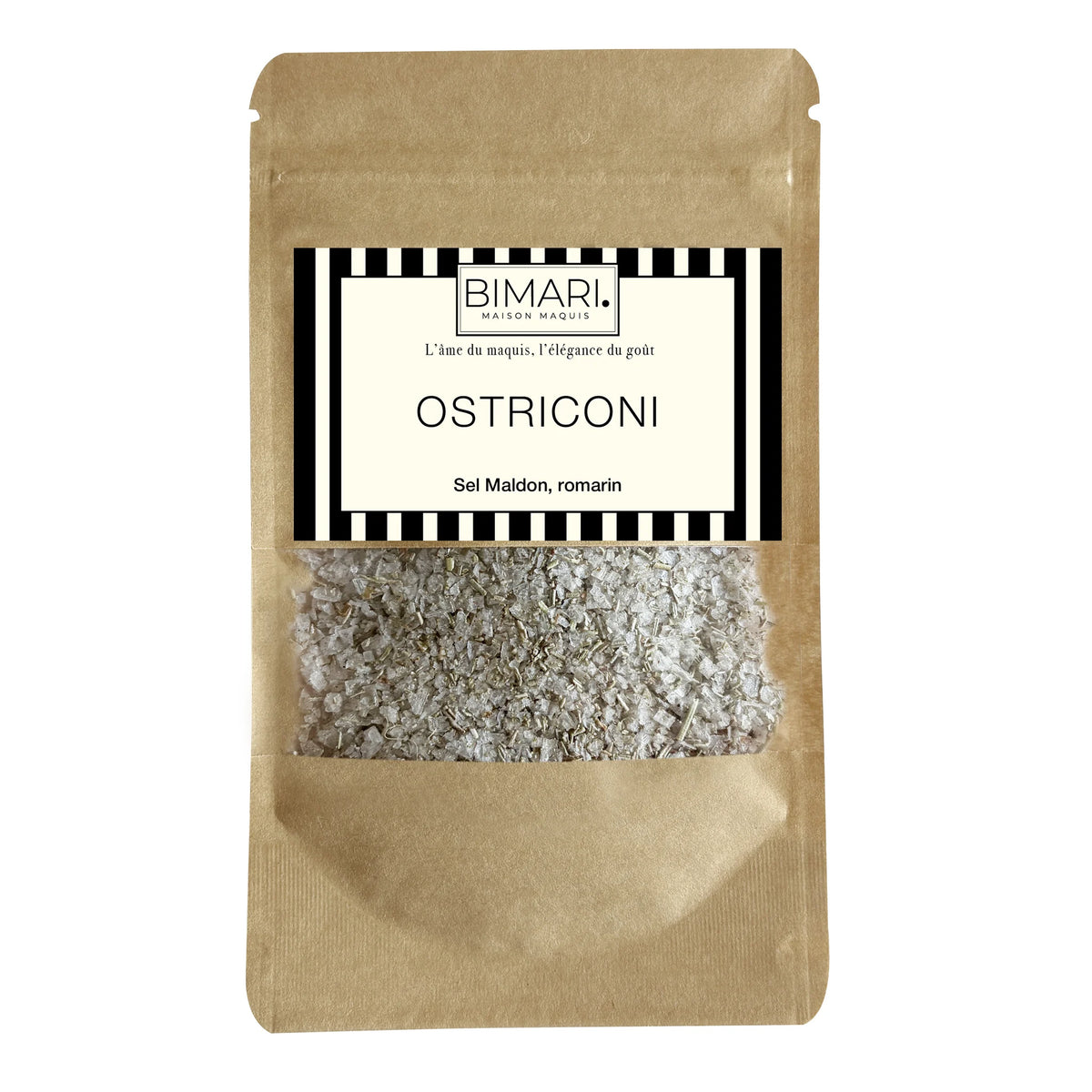 Recharge Ostriconi Bimari en doypack, sel Maldon et romarin bio de Corse