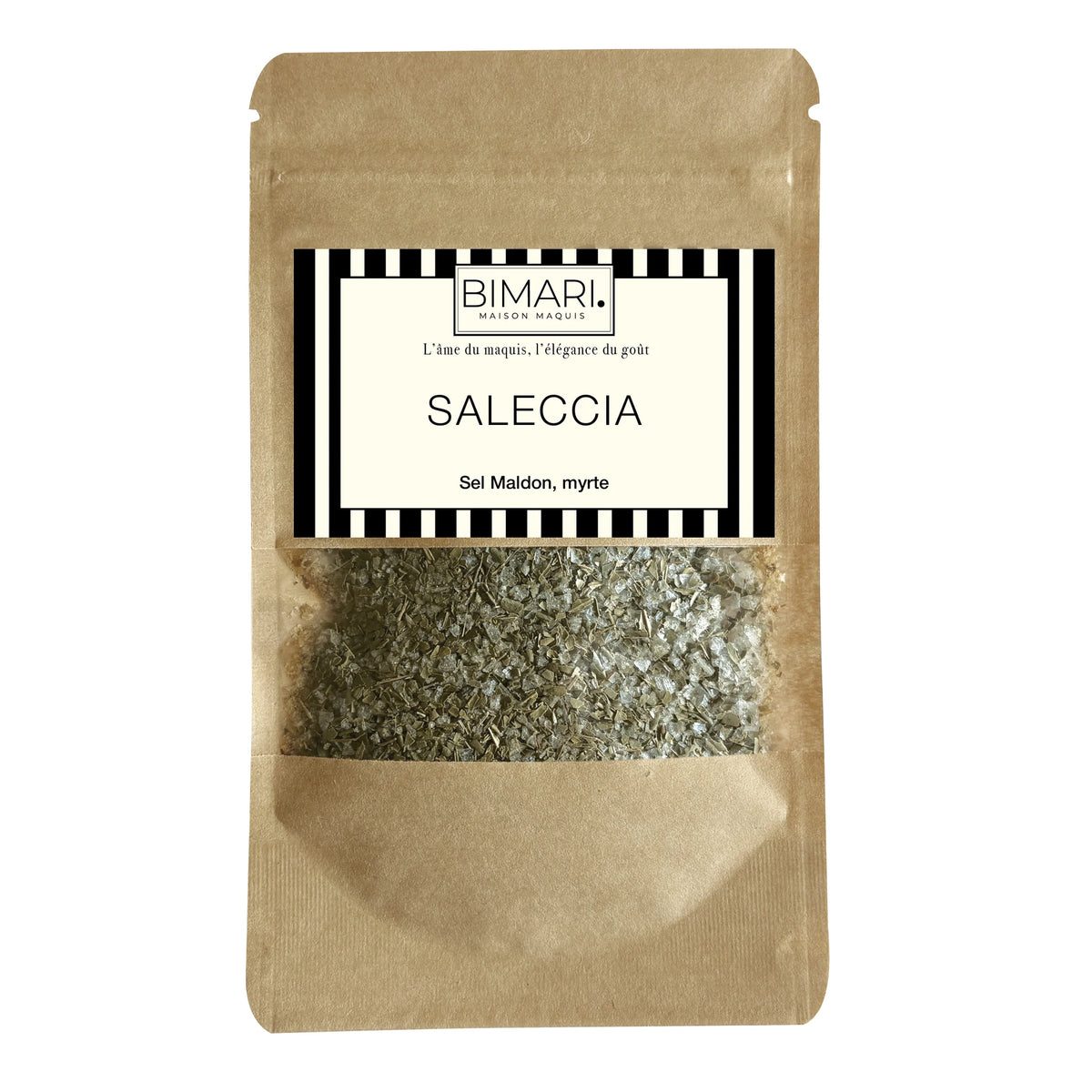 Recharge Saleccia Bimari en doypack, sel Maldon et myrte bio de Corse