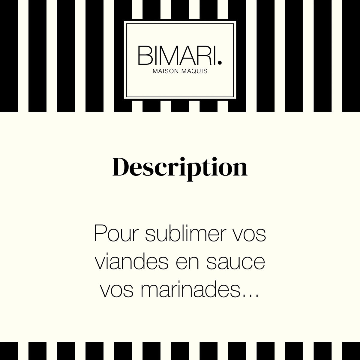 Cartouche de présentation Myrte Bimari