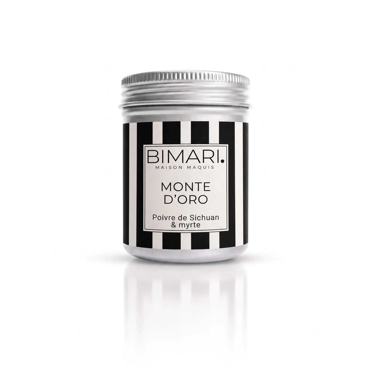 Pot en aluminium Monte d'Oro Bimari, poivre de Sichuan et myrte bio de Corse