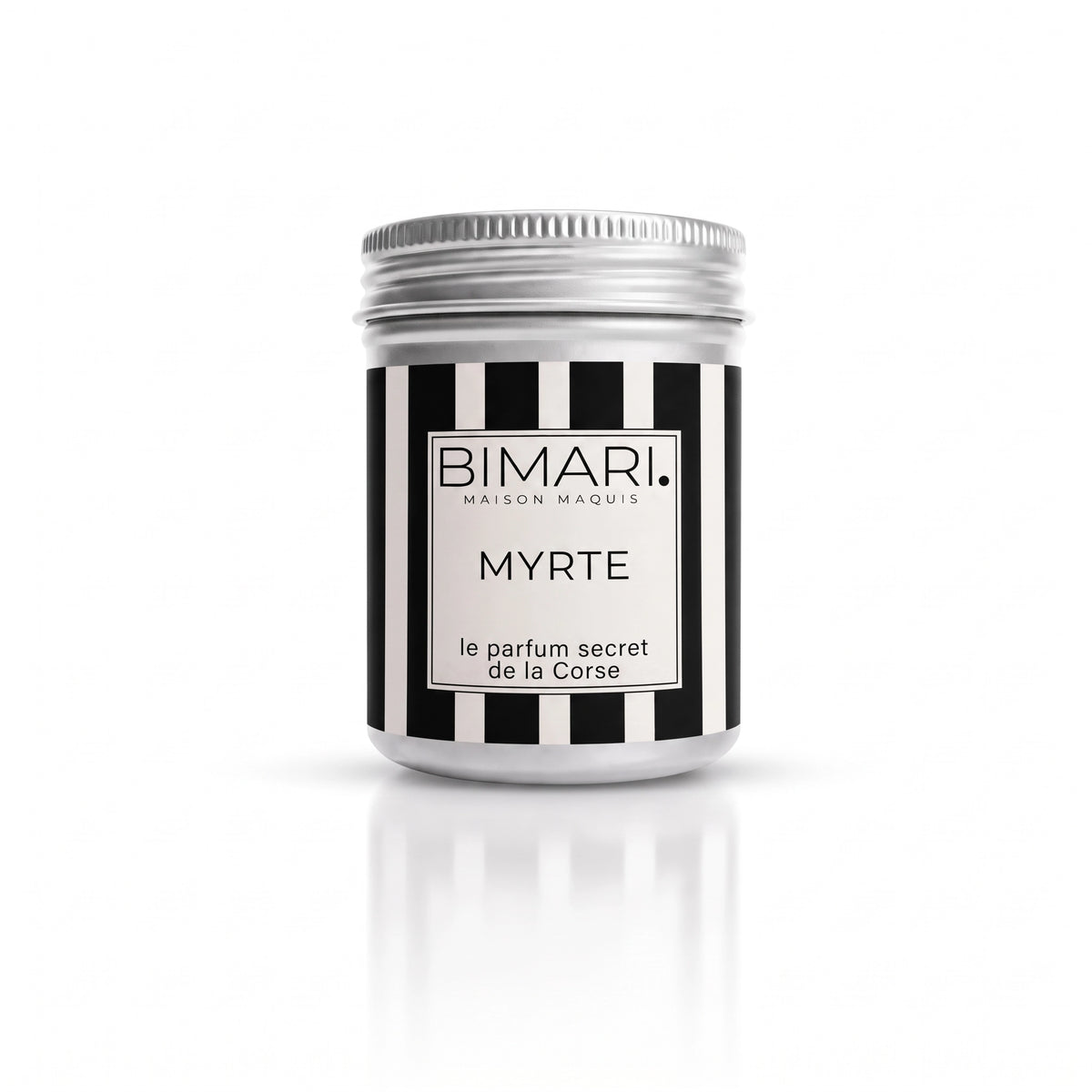 Pot en aluminium Myrte Bimari, feuilles de myrte bio de Corse en poudre