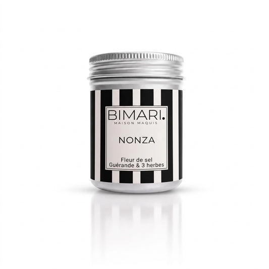 Pot en aluminium Nonza Bimari, fleur de sel de Guérande, népita, myrte et romarin bio