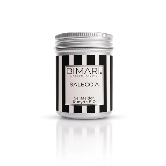 Pot en aluminium Saleccia Bimari, sel Maldon et myrte bio de Corse