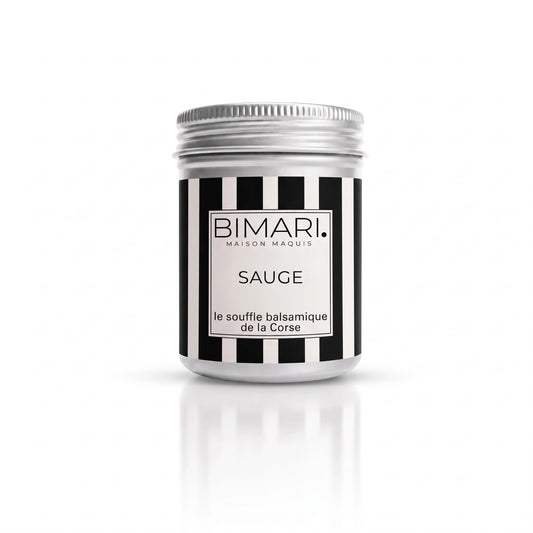 Pot en aluminium de sauge bio de Corse en poudre Bimari