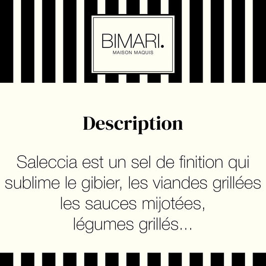 Cartouche de présentation Saleccia Bimari